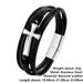 New Fashion Multi layer Leather Rope Handwoven Titanium for Men's Stainless Steel Bracelet_ipsvogv.com