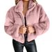 Women's Clothing clothing autumn and winter rabbit fur fur zipper cardigan plush warm jacket_ipsvogv.com