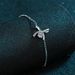2020 New S Pure Silver Women's Stone Bow Mosang Diamond Bracelet Free Adjustment_ipsvogv.com