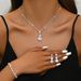 Women’s Jewelry Set Fashion Jewelry Wholesale Wedding Dress Studio Props Popular Jewelry For Women Bridal Zircon Necklace Earrings Set_ipsvogv.com