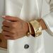 Punk Wide Women's Heavy Design Ring Exaggerated Thread Twist E Bracelet_ipsvogv.com