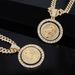 Unisex Diamond Studded Personalized Rotating Death Pendant Alloy Hip Hop Style Jewelry Can Rotate St. Jude Necklace_ipsvogv.com