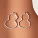 Sterling silver personalized gourd stud earrings electroplated RH-plated Korean style INS style fashion women's niche all-match design earrings_ipsvogv.com