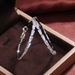 Cao Shi's new exaggerated accessories are fashionable, simple and gold women's Zircon Earrings and large earrings_ipsvogv.com