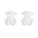 Bear Family 304 Stainless Steel Set Necklace Flat Polished Women's Bear Earrings Jewelry_ipsvogv.com