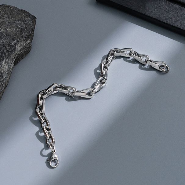 Unisex Jewelry Fashion Interlocking Polygonal Bangles Fashionable And Simple Hand Bracelet_ipsvogv.com