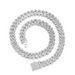 Hip hop full necklace explosive versatile 12mm diamond Cuban chain hip-hop jewelry_ipsvogv.com