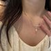 Sterling Silver Inlaid Diamond Ribbon Bow Necklace For Women Simple INS Style Exquisite Sugar Cube Zirconia Clavicle_ipsvogv.com