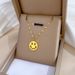 【 Full body titanium steel 】 Round smiling face, personalized and minimalist. True gold necklace in the furnace for_ipsvogv.com