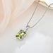 S925 silver pendant 12 birthstone necklace colored zircon clavicle chain female jewelry silver jewelry_ipsvogv.com