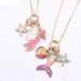 Fashion Mermaid Alloy Kid'S Pendant Necklace_ipsvogv.com