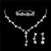 2021 Jewelry Brand New Shiny Inlaid Full Diamond Women's Wedding Accessories Necklace Earrings Bracelet Three-Piece Set_ipsvogv.com