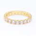 Fashion Light Luxury Single Row Zircon Ring Gold Plated Shining Row Of Gemstone Eternity Ring For Women_ipsvogv.com