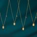 Copper Diamond 26 English Letters Love Light Luxury Necklace Female Temperament Square Pendant Versatile Clavicle Chain_ipsvogv.com