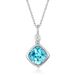 New Three Color Detachable Pendant S925 Silver Square Color Zirconium Clavicle Pendant Light Luxury Simple All Match_ipsvogv.com