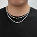 Men's Jewelry Hip Hop Men's Necklace 6.5mm Spring Buckle Airplane Tennis Chain Zircon Necklace Jewelry Female_ipsvogv.com