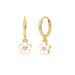 Oil Drop Flower Round Earrings For Women Light Luxury Niche Design Ear Clips High End Temperament Earrings_ipsvogv.com