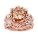 Sanjie New Winter Three Piece Set Women's Ring Rose Inlaid Zircon Jewelry_ipsvogv.com