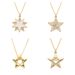 Unisex Star Necklace For Women New Style Oil Drop Diamond Five Pointed Star Clavicle Chain Simple Fashion Jewelry_ipsvogv.com
