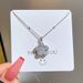 Titanium Steel 【 】 Micro Inlaid Real Gold Full Diamond Five Leaf Flower Necklace For Women's New Clavicle Chain Light 【 】_ipsvogv.com