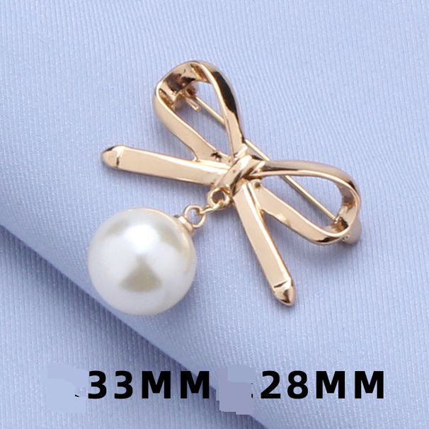 Diamond pearl brooch dress suit versatile pin accessories light luxury temperament clothing accessories fashion brooch_ipsvogv.com
