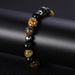 Women's Jewelry Gold Hollow Round Bead Bracelet Stainless Steel Jewelry Fashion Fantasy Tiger Eye Stone Jewelry_ipsvogv.com