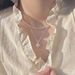 Pure Silver Irregular Metal Pearl Necklace, Female Ins, Niche Temperament, Gentle And High-end Feeling, Best_ipsvogv.com
