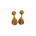 trendy water drop carved enamel Chinese a sense of luxury, niche, and high-end. Light luxury ancient style earrings with_ipsvogv.com