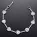 Copper Zircon Heart-shaped Set Peach Heart Square Diamond Women's Bracelet Necklace VL222_ipsvogv.com
