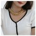 Creative Personality Necklace Punk Hip Hop Style Metal Chain Necklace Set_ipsvogv.com
