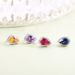 Light Luxury Exquisite Pear Shaped Teardrop Shaped Crystal Earrings Sterling Silver Inlaid Red And Blue Sapphire Earrings Spring And Summer New_ipsvogv.com