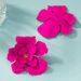 Exaggerated Large Rose Petal Metal Flower Earrings for Women Trendy Charms Wedding Big Drop Earrings Fashion Jewelry Female_ipsvogv.com