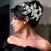 Elegant Crystal Leaf Hairpiece For Brides - Handcrafted Rhinestone Side Hair Accessory For Weddings & Special Occasions_ipsvogv.com
