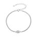 S925 Silver Moissanite Classic Single Diamond Bubble 50 Points 1 Carat Simple Fashion Diamond Bracelet Rose Gold Plated_ipsvogv.com