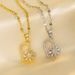 New Love Rotatable Snowflake Necklace Women's Light Luxury Niche Design Sense Clavicle Chain Titanium Steel Neckchain Accessories Elegant_ipsvogv.com