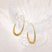 Unisex Fashion Sense Egg Shaped Stainless Steel Ear Hooks For Women Trendy Atmospheric Fashion Earrings Ins Cold Wind Ear Accessories_ipsvogv.com
