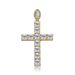 Zircon Cross Pendant Necklace Trendy Personality Men And Women Hip Hop Jewelry_ipsvogv.com