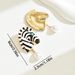 Women’s Jewelry Set Fashion Style Creative Oil Drop Earrings Personality Zebra Small Animal Design Diamond Pearl Earrings Earrings_ipsvogv.com