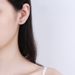 Hengli S Hot Style Silver Jewelry Bull Head Mosang Stone Earrings Open Four Claw Inlaid Lover Gift_ipsvogv.com