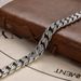 Cuban Sterling Silver For Men Birthday Gift Handmade Light Luxury Tang Grass Pattern Men's Jewelry Bracelet_ipsvogv.com