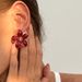 High-end Fresh Flower Oil Drop Luxury Sweet Stud Earrings_ipsvogv.com