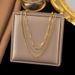 Snake Bone Chain Recomded, Three-layer Stainless Steel Necklace, Light Luxury, High-end, Niche Design Necklace For_ipsvogv.com