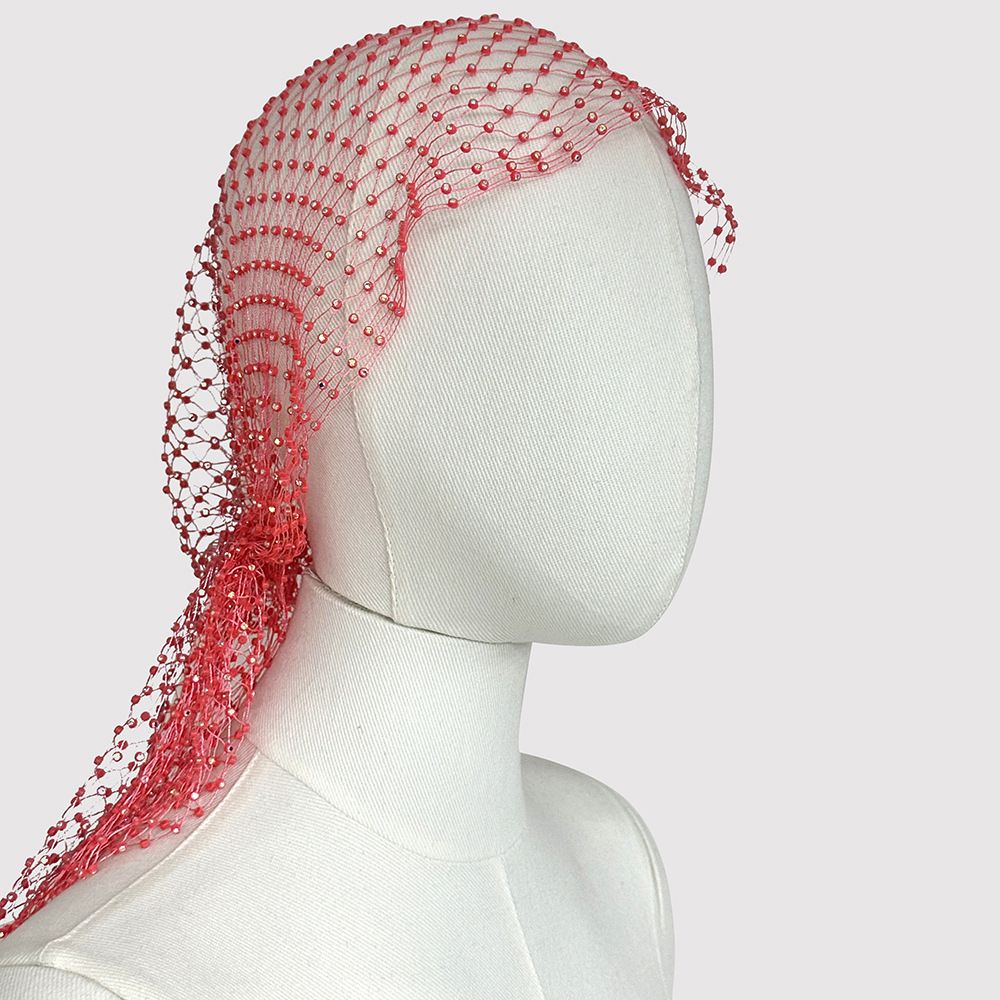 Pure handmade hat hollow fishing net hat flash diamond personality ladies jewelry fashion accessories_ipsvogv.com