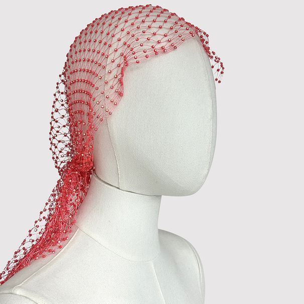 Pure handmade hat hollow fishing net hat flash diamond personality ladies jewelry fashion accessories_ipsvogv.com