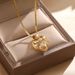 same Titanium Steel Necklace Women's Four Leaf Clover Love Color Plated Pendant High Sense Collar Chain Jewelry_ipsvogv.com