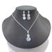 Women’s Jewelry Set Fashion Jewelry Wholesale Wedding Dress Studio Props Popular Jewelry For Women Bridal Zircon Necklace Earrings Set_ipsvogv.com