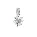 Dora White Copper Plated Silver Magnolia Snowflake Pendant Four Leaf Clover Pendant Beaded DIY Accessories Beads_ipsvogv.com