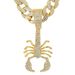 Men's Hip Hop Personality Scorpion Pendant Cuban Necklace Jewelry With Diamond Full On Halloween_ipsvogv.com