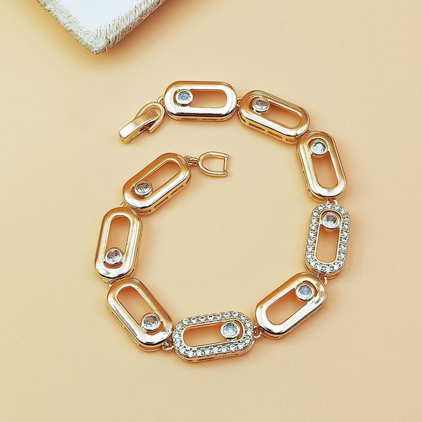 Personality Minimalist Style Geometric Circle Bracelet Niche Design High End Smart Transfer Bead Bracelet_ipsvogv.com