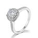 Classic heart shaped zircon women's engagement ring, real gold plated micro diamond ring, hot selling jewelry_ipsvogv.com